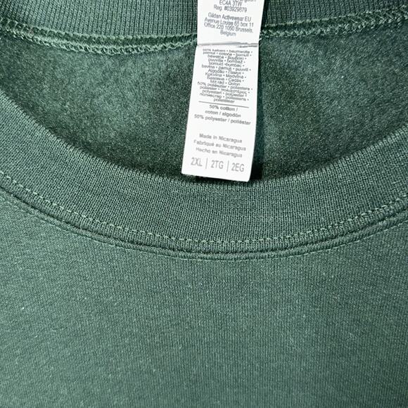 Gildan Green Merry Corgmas holiday ugly sweater plus size 2XL - Picture 2 of 5